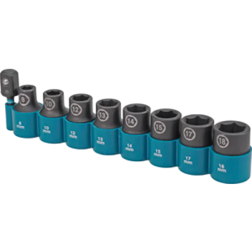 Комплект вложки Makita Impact Black E-16645, 1/2", 8-18 мм, 9 части