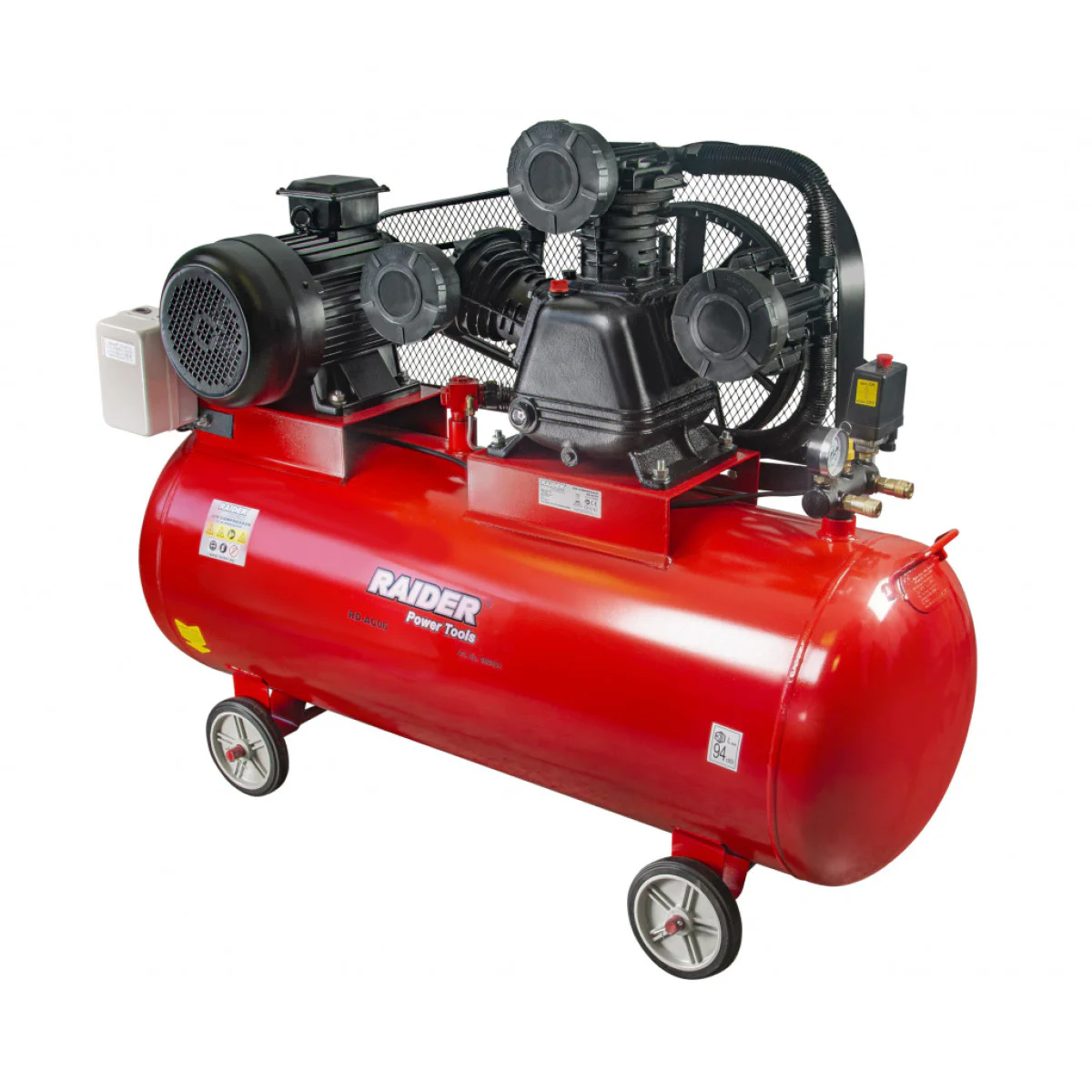 Компресор Raider RD-AC06, трифазен 7.5 kW, 900 л/мин, 10 бара, 270 л 089404