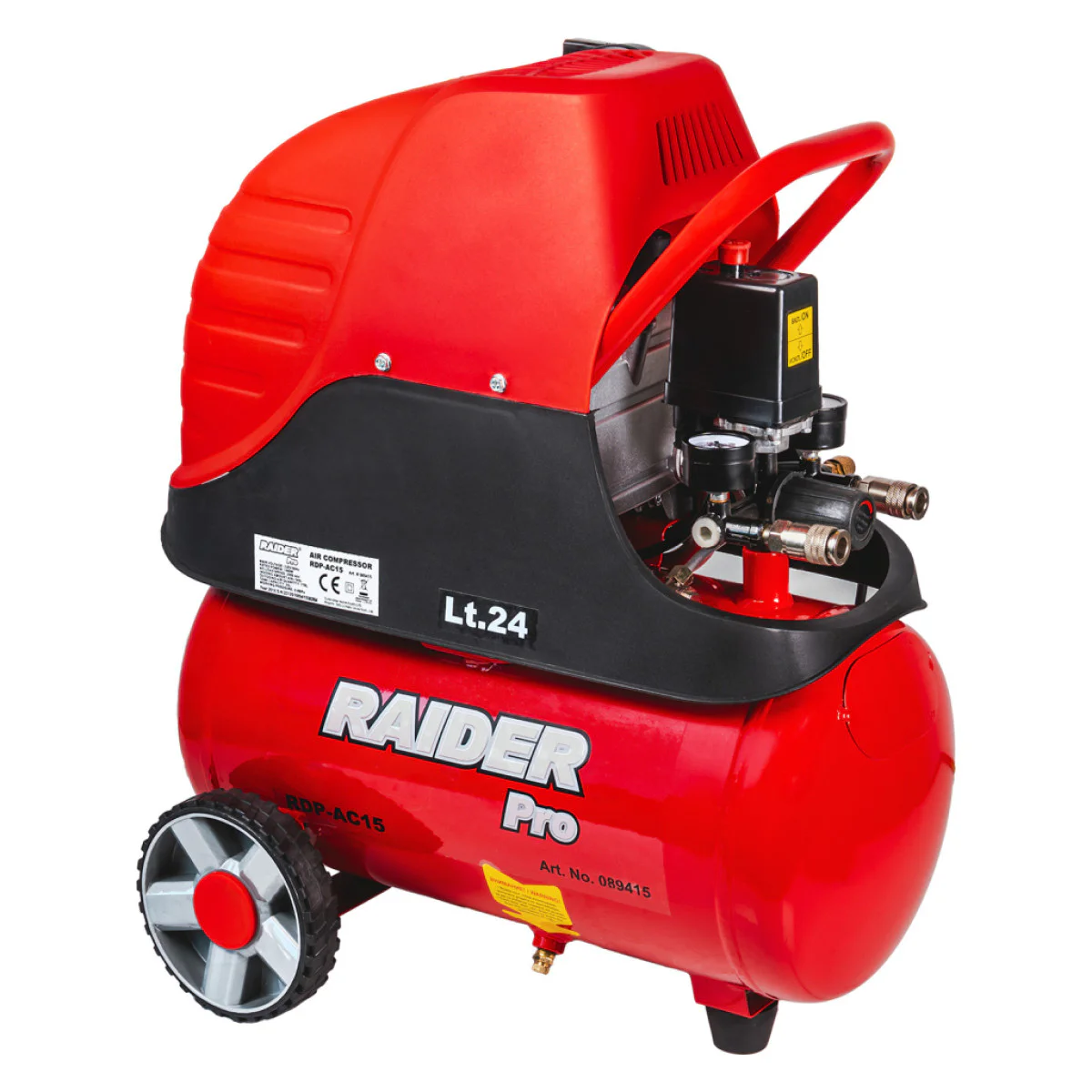 Компресор Raider RDP-AC15, 24л, 1.5kW 089415 Компресор Raider RDP-AC15, 24л, 1.5kW 089415