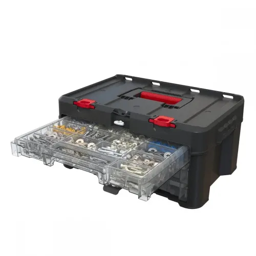 Куфар за инструменти с 3 чекмеджета KETER STACK'N'ROLL