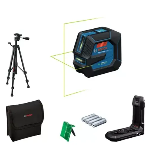 Линеен лазер Bosch GLL 20-22 G Professional, 20м + стойка LB 10, статив BT 150