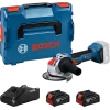 Акумулаторен ъглошлайф Bosch GWX 18V-8, Ø 125 мм, X-LOCK, с 2 батерии 18 V, 4 Ah, зарядно и куфар 06019N9102