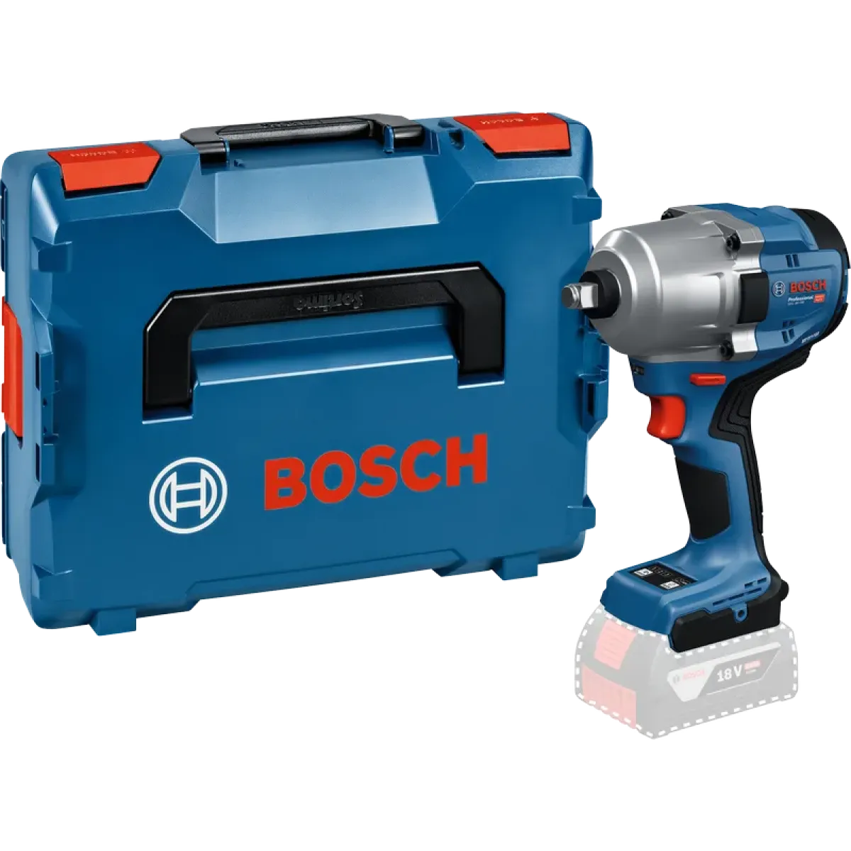 Акумулаторен ударен гайковерт Bosch GDS 18V-780, 1000 Nm, ½", 18 V, без батерия и зарядно, в куфар