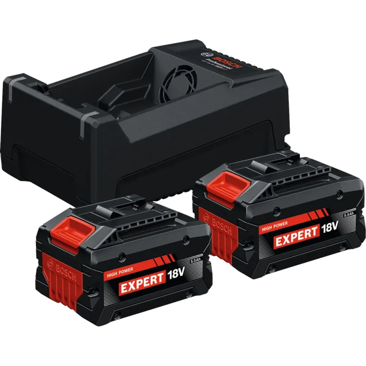 Стартов комплект батерии и зарядно Bosch EXPERT 2x EXBA18V-55 + GAL12V/18V-80 1600A0373P