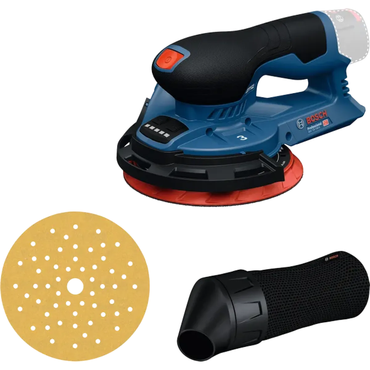 Акумулаторен ексцентършлайф Bosch GEX 12V-150-3, 12 V, ⌀150 мм, без батерия и зарядно 0601373300