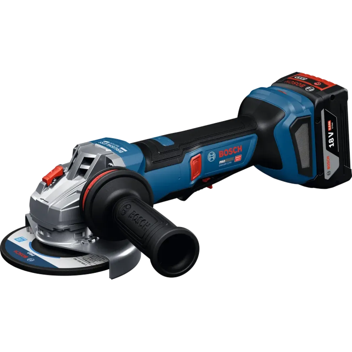 Акумулаторен ъглошлайф Bosch GWS 18V-11PS, 18V, 125 мм, без батерия и зарядно 06019N4300