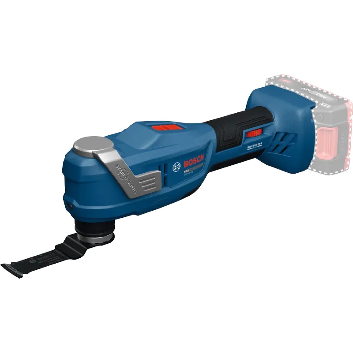 Акумулаторен мултифункционален инструмент Bosch GOP 18V-30, 18 V, 1.5°, без батерии и зарядно, с куфар L-BOXX 136 06018G3001